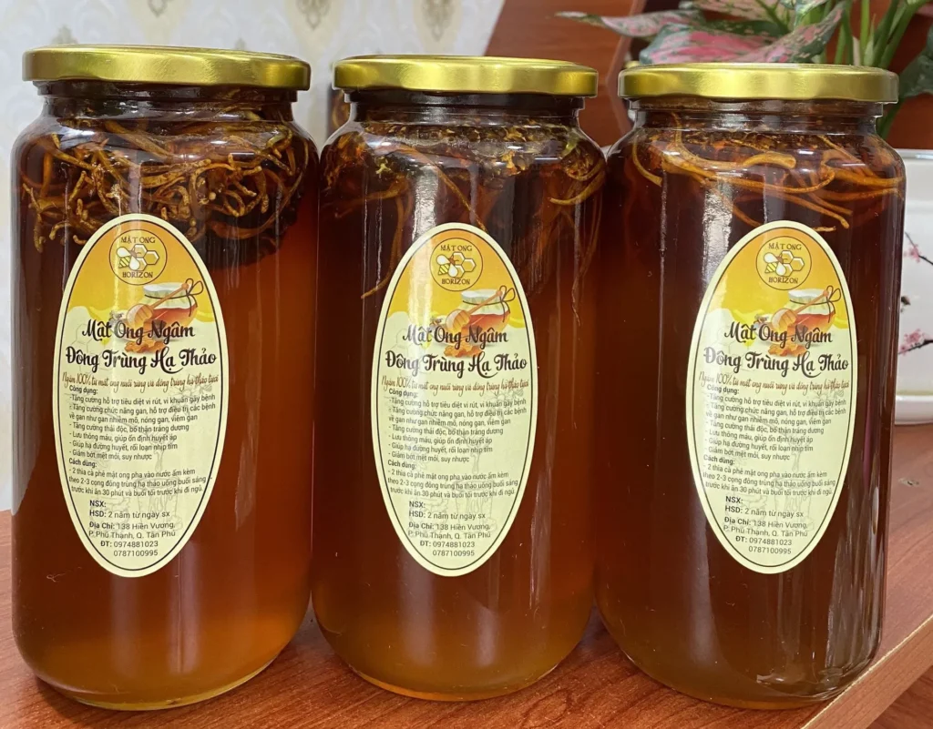 Những tác dụng tuyệt vời của mật ong ngâm đông trùng hạ thảo 2 Những tác dụng tuyệt vời của mật ong ngâm đông trùng hạ thảo