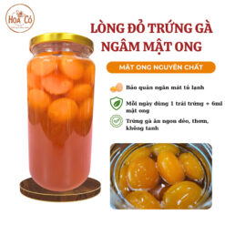 Trứng gà ngâm mật ong