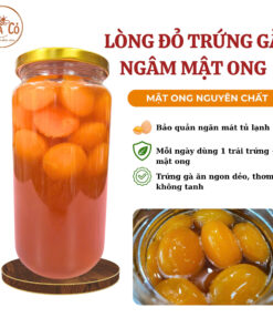Lòng đỏ trứng gà ngâm mật ong - Hàng đặt trước 19 Trứng gà ngâm mật ong