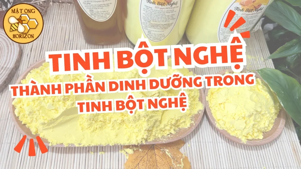 Thành phần dinh dưỡng trong tinh bột nghệ