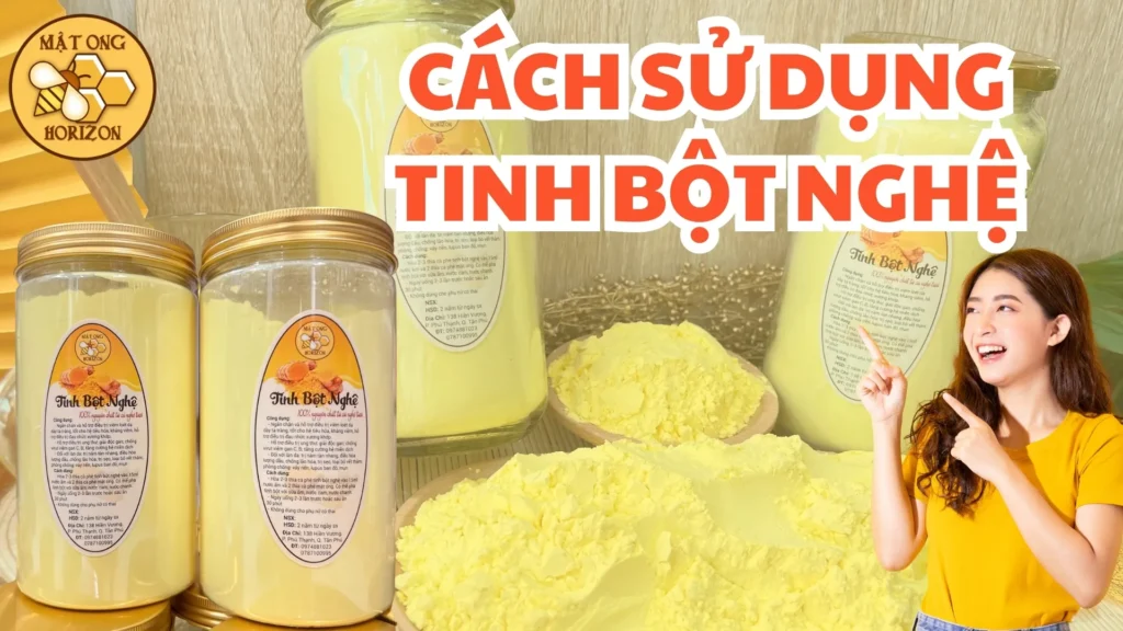 Cách sử dụng tinh bột nghệ