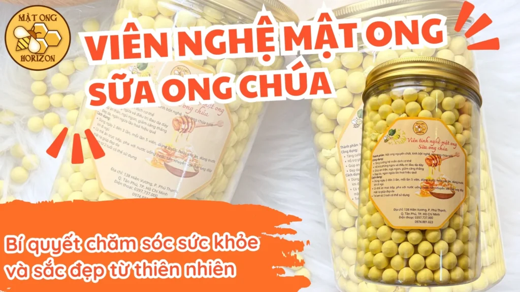 Viên nghệ mật ong sữa chúa: Bí quyết chăm sóc sức khỏe và sắc đẹp từ thiên nhiên
