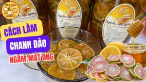 Cách làm chanh đào ngâm mật ong: Bí quyết bổ phổi cho sức khỏe