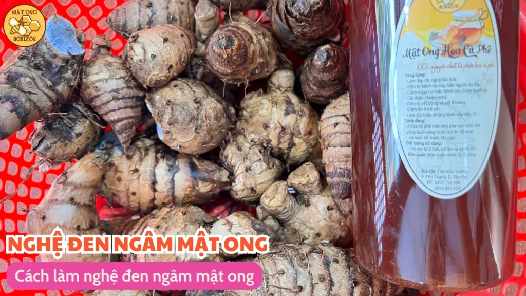 Cách làm nghệ đen ngâm mật ong