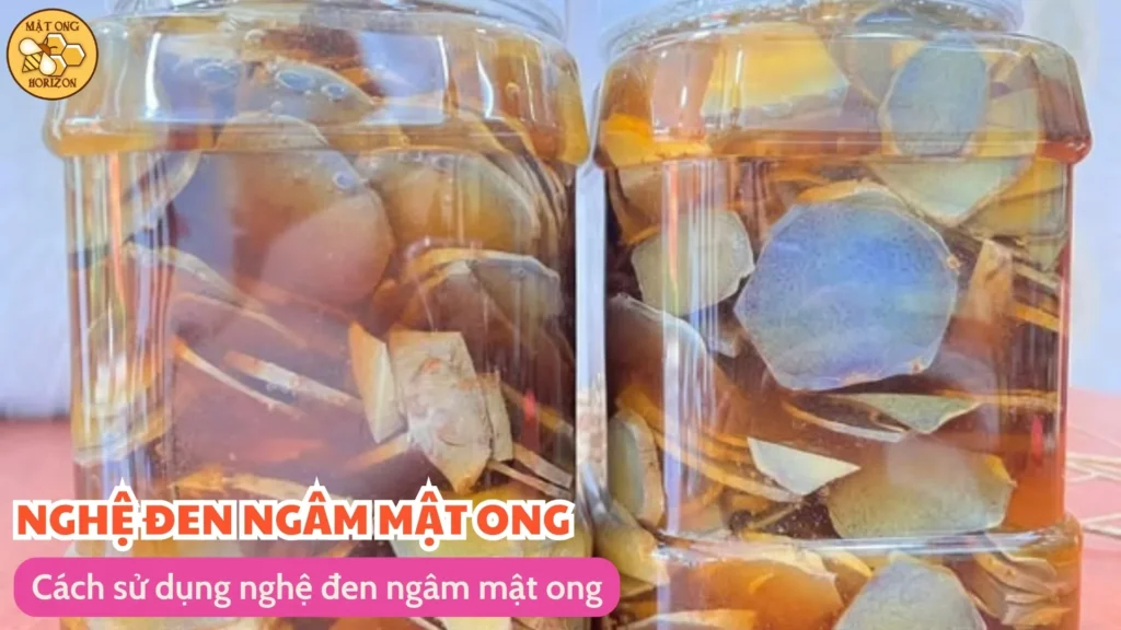 Cách sử dụng nghệ đen ngâm mật ong