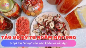 Táo đỏ kỷ tử ngâm mật ong có tác dụng gì? 6 Lợi ích "vàng" cho sức khỏe và sắc đẹp
