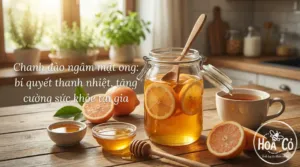 Chanh đào ngâm mật ong: bí quyết thanh nhiệt, tăng cường sức khỏe tại gia